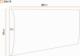 Ravio Panel tapicerowany - Tkanina Mono 40x15 3