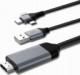 Kabel USB Pawonik USB-A - USB-C + micro-B + Lightning 2 m Czarny 2