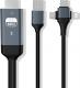 Kabel USB Pawonik USB-A - USB-C + micro-B + Lightning 2 m Czarny 3