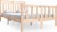 vidaXL vidaXL Rama łóżka, lite drewno, 120x200 cm (810425 814134) 1