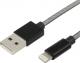 Kabel USB Ansmann USB-A - Lightning 1 m Szary (1700-0045) 2