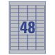 Avery Zweckform etykiety 45.7mm x 21.2mm, A4, srebrne, 48 etykiet (L6009-20) 2