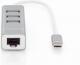 HUB USB Digitus 1x RJ-45  + 3x USB-A 2.0 (DA-70253) 1