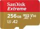 Karta SanDisk Extreme MicroSDXC 256 GB Class 10 UHS-I/U3 A2 V30 (SDSQXAV-256G-GN6MA) 1