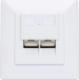 Intellinet Network Solutions Intellinet Gniazdo sieciowe podtynkowe 2x RJ45 Cat6 10G, STP, białe 3