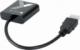 Adapter AV Techly HDMI - D-Sub (VGA) czarny (IDATA HDMI-VGA2P) 1