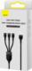 Kabel USB Baseus USB-A - USB-C + microUSB + Lightning 1.2 m Czarny (CASS030001) 14