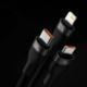 Kabel USB Baseus USB-A - USB-C + microUSB + Lightning 1.2 m Czarny (CASS030001) 8