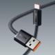 Kabel USB Baseus USB-A - USB-C 1 m Szary (CALD000616) 8