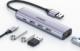 HUB USB Ugreen 1x RJ-45 1x USB-C  + 3x USB-A 3.0 (UGR1219SLV) 1