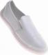 Pantofelek24 Klasyczne damskie trampki slip on Białe /A10-2 8903 S120/ 37 4