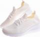 Pantofelek24 Wsuwane damskie trampki na koturnie Ecru /F3-3 12125 T296/ 38 7