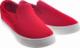 Pantofelek24 Materiałowe czerwone tenisówki slip on /D1-2 12139 T192/ 38 8