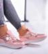 Pantofelek24 Wiązane sneakersy damskie Różowe /G7-3 10917 W187/ 36 1