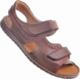 Pantofelek24 Skórzane brązowe sandały męskie Roxebut /B8-3 12039 S928/ 40 2