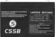 CSSB Akumulator żelowy 6V 7.2Ah 1