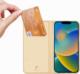 Dux Ducis Skin Pro kabura etui pokrowiec z klapką iPhone 14 Max złoty 12