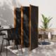 vidaXL Parawan 5-panelowy, czarny, 350 x 180 cm 1