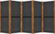 vidaXL Parawan 5-panelowy, czarny, 350 x 180 cm 5