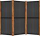 vidaXL Parawan 3-panelowy, czarny, 210 x 180 cm 5