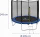 Trampolina ogrodowa Gymrex GR-TR01 z siatką zewnętrzną 8 FT 244 cm 8