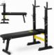Ławka treningowa pod sztangę do wyciskania składana do 110 kg (1014087) 1