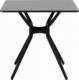 Fromm & Starck Stół stolik kwadratowy do domu biura uniwersalny maks. 150 kg 80x80 cm CZARNY Stół stolik kwadratowy do domu biura uniwersalny maks. 150 kg 80x80 cm CZARNY 6