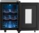 Chłodziarka do wina Royal Catering Winiarka lodówka chłodziarka do wina napojów na 6 butelek LED 17 l czarna Winiarka lodówka chłodziarka do wina napojów na 6 butelek LED 17 l czarna 5