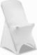 Royal Catering Pokrowiec elastyczny uniwersalny na krzesło biały Pokrowiec elastyczny uniwersalny na krzesło biały 2