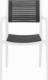 Royal Catering Krzesło plastikowe z oparciem ażurowym na taras balkon 4 szt. czarno-białe Krzesło plastikowe z oparciem ażurowym na taras balkon 4 szt. czarno-białe 6