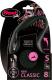 Flexi New Classic Smycz automatyczna Linka S 8m Czarna do 12kg 1