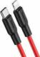 Kabel USB Hoco USB-C - Lightning 1 m Czerwony (6931474742179) 1