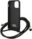 Karl Lagerfeld Karl Lagerfeld KLHCP13SCMNIPK iPhone 13 mini 5,4" hardcase czarny/black Leather Monogram Patch and Cord Iconik 6