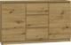 Topeshop KOMODA 2D3S 120CM DĄB ARTISAN 3 SZUFLADY 2 DRZWI SALON 1