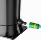 Tectake Prysznic solarny Orinoco 38 l - czarny/srebrny 5