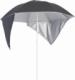 vidaXL vidaXL Parasol plażowy ze ściankami bocznymi, antracytowy, 215 cm 1