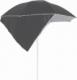vidaXL vidaXL Parasol plażowy ze ściankami bocznymi, antracytowy, 215 cm 3
