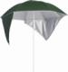 vidaXL vidaXL Parasol plażowy ze ściankami bocznymi, zielony, 215 cm 1