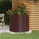 vidaXL vidaXL Donica ogrodowa z malowanej proszkowo stali, 80x80x68 cm, brąz 1