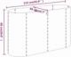 vidaXL vidaXL Donica ogrodowa, malowana proszkowo stal, 114x40x68 cm, szara 6
