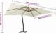 vidaXL vidaXL Wiszący parasol z drewnianym słupkiem, 400x300 cm, piaskowy 7