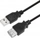 Kabel USB LogiLink USB-A - USB-A 5 m Czarny (CU0012B) 1