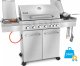 Yoer SteakKing GG02S Grill ogrodowy gazowy 22.1 kW 43 cm x 36 cm 4