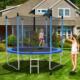 Trampolina ogrodowa Costway TW10045 z siatką wewnętrzną 8 FT 244 cm 1