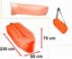 DWM LAZY BAG SOFA ŁÓŻKO LEŻAK NA POWIETRZE POMARAŃCZOWY 230X70CM 2