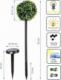 Saska Garden ZESTAW LAMP SOLARNYCH 3 KUL BUKSZPANOWYCH 27LED 2