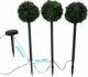 Saska Garden ZESTAW LAMP SOLARNYCH 3 KUL BUKSZPANOWYCH 27LED 4