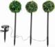 Saska Garden ZESTAW LAMP SOLARNYCH 3 KUL BUKSZPANOWYCH 27LED 8