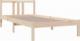 vidaXL vidaXL Rama łóżka, lite drewno, 90x190 cm, pojedyncza 3