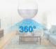 Kamera IP Retoo KAMERA WiFi IP MONITORING 360 W ŻARÓWCE LED AUDIO 6